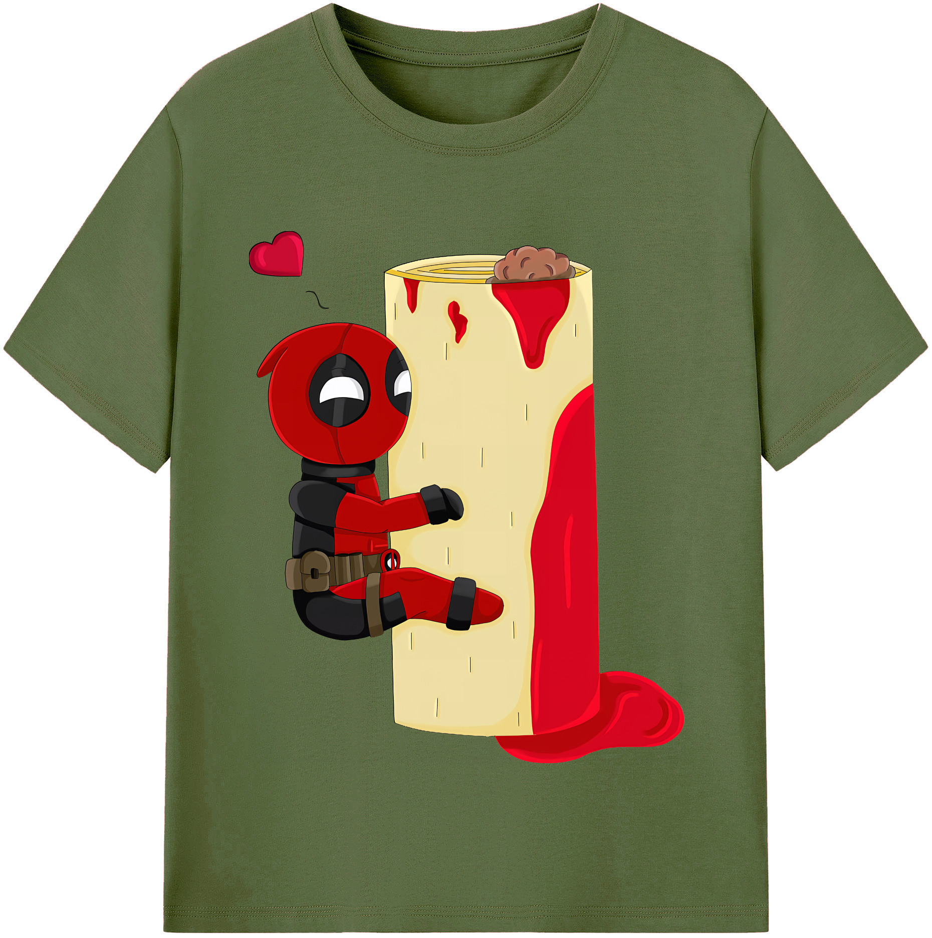（画像用） Deadpool デッドプール 綿100％半袖Tシャツ（フロントプリント）